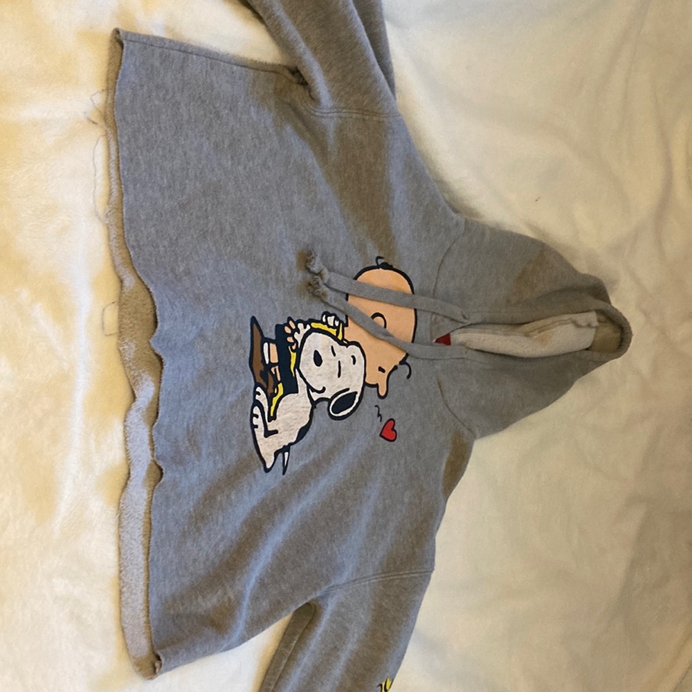 Peanuts cropped hoodie
